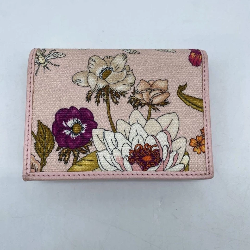 Auténtica Cartera Larga Gucci Folwer Rosa X Multicolor Con Caja Bolsa para el Polvo Tarjeta Foto 3 de 4