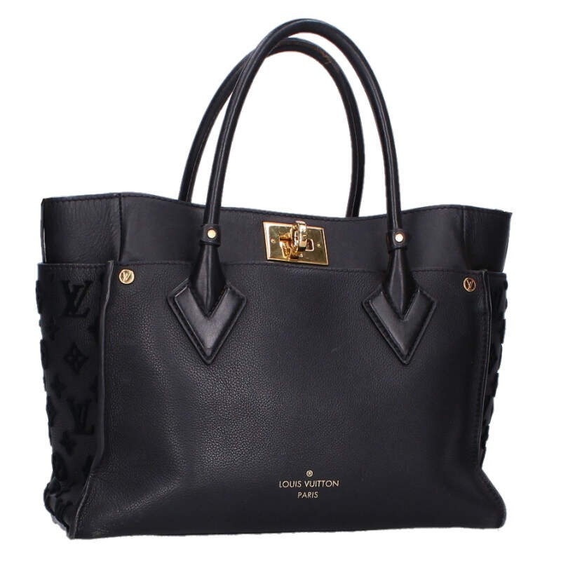Louis Vuitton M53826 On My Side MM Monogram Taffetage Switched Leather Used 53de