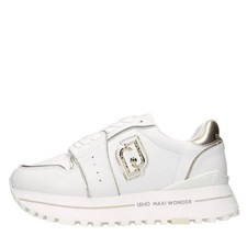 LIU JO MAXI WONDER 85 CALF LEATHER/LAMIN Sneakers LIU JO Donna Bianco Amz023_liu