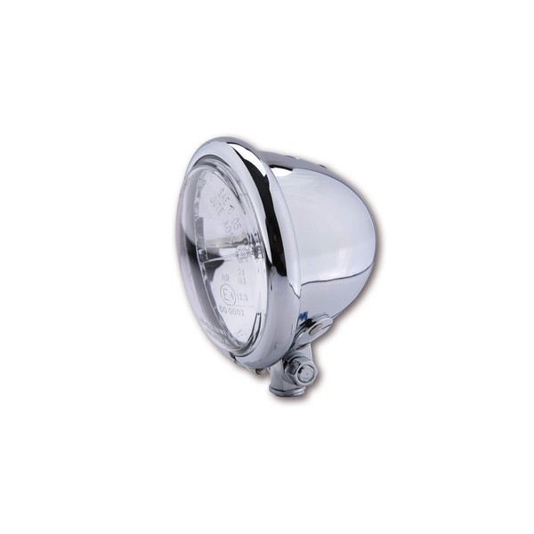 Shin YO Motorrad 4 1/2 Zoll Fern Scheinwerfer Bates-Style, Chrom Ohne Standlicht-image