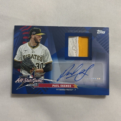 Topps 2025 Update Paul Skenes All-Star Stitches AS-PS Orange /25 MEM Pirates