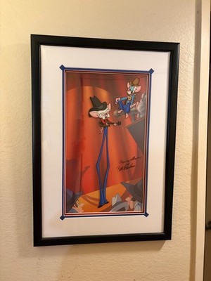 Pinky and The Brain Original Limited Animation Cel Spielberg Framed Warner Bros