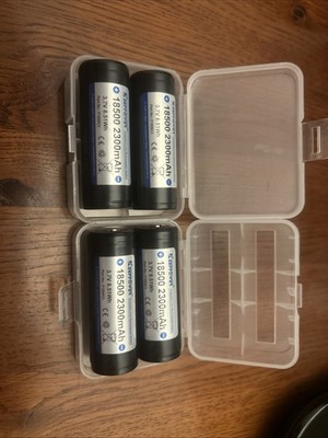 4x  Keeppower 18500 Li-Ion Akku 3,6V - 3,7V 2300mAh PCB Schutzelektronik P1850C3