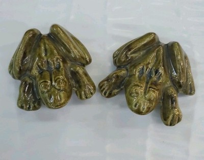 Vintage Ceramic Naughty Frogs Anatomically Correct Male & Female