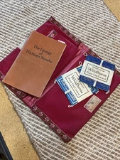 Vintage 1981 The Liturgy of Nichiren Shoshu Sutra Book & Windhorse Prayer Flags