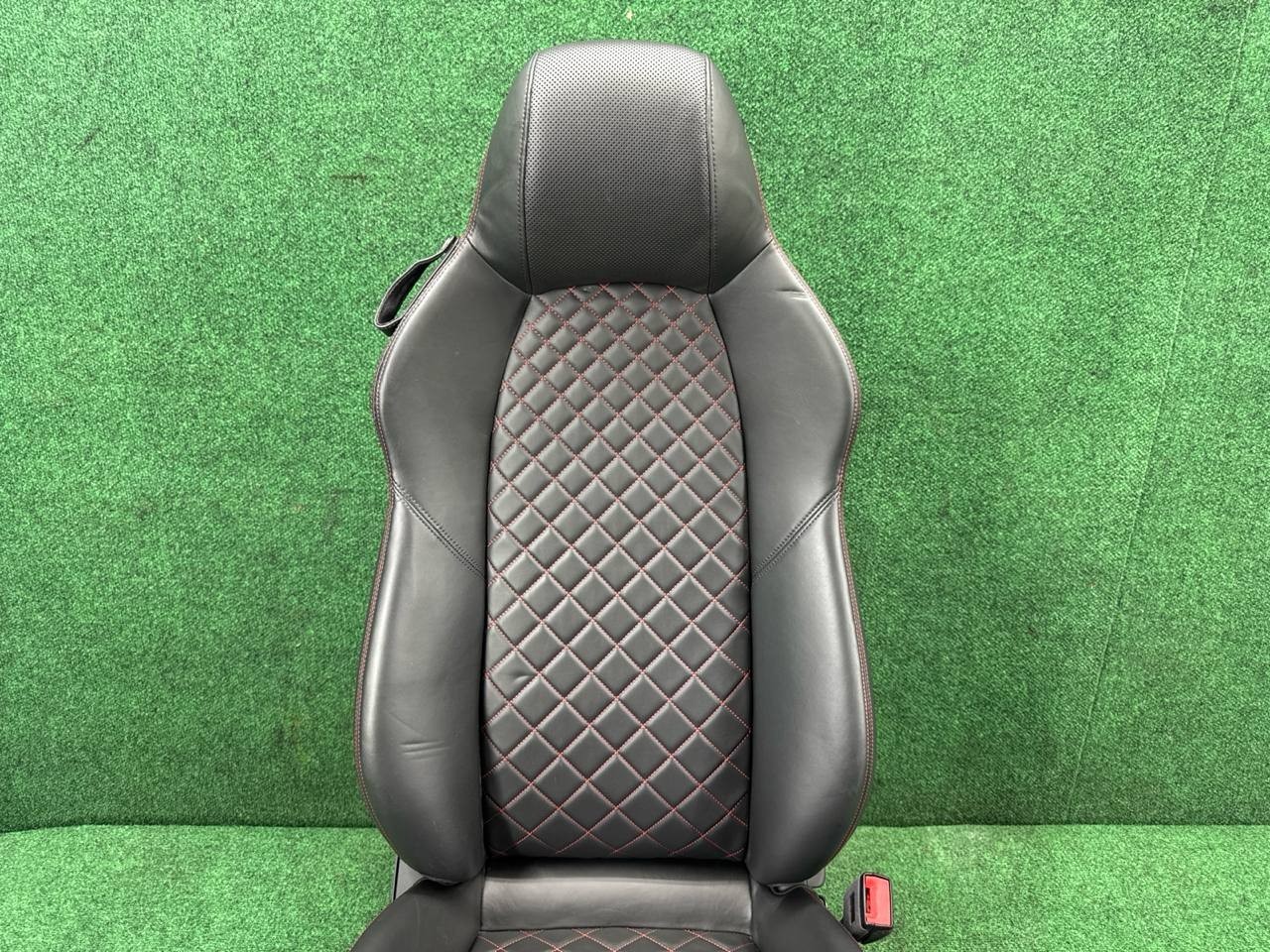 🛑 2017-2023 Audi R8 Spyder Front Right Seat Assembly Black Red Stitching OEM