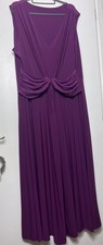 SIMPLY BE Purple Cranberry Glamorous Maxi Occasion Dress Size UK 32