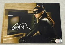 Anne Hathaway Signed Autographed Catwoman 8x10 Photo BECKETT BAS COA Hot! Batman