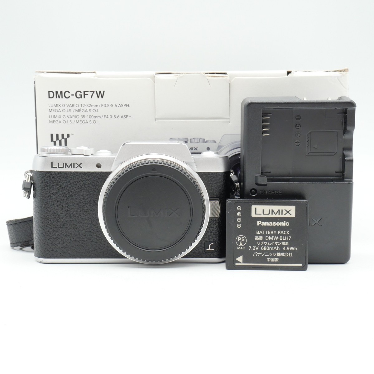 EXC+ Panasonic LUMIX DMC-GF7 Mirrorless Camera - Silver (Body Only