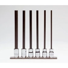 Proto J4990-SMXL 3/8 Drive 6 Pc. Metric Extra Long Hex Bit Set