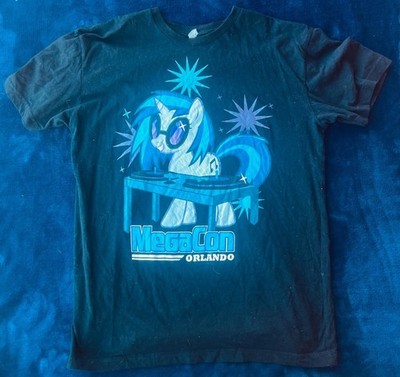 HTF RARE WeLoveFine DJ Pon-3 Megacon Orlando Exclusive T Shirt Medium Brony MLP