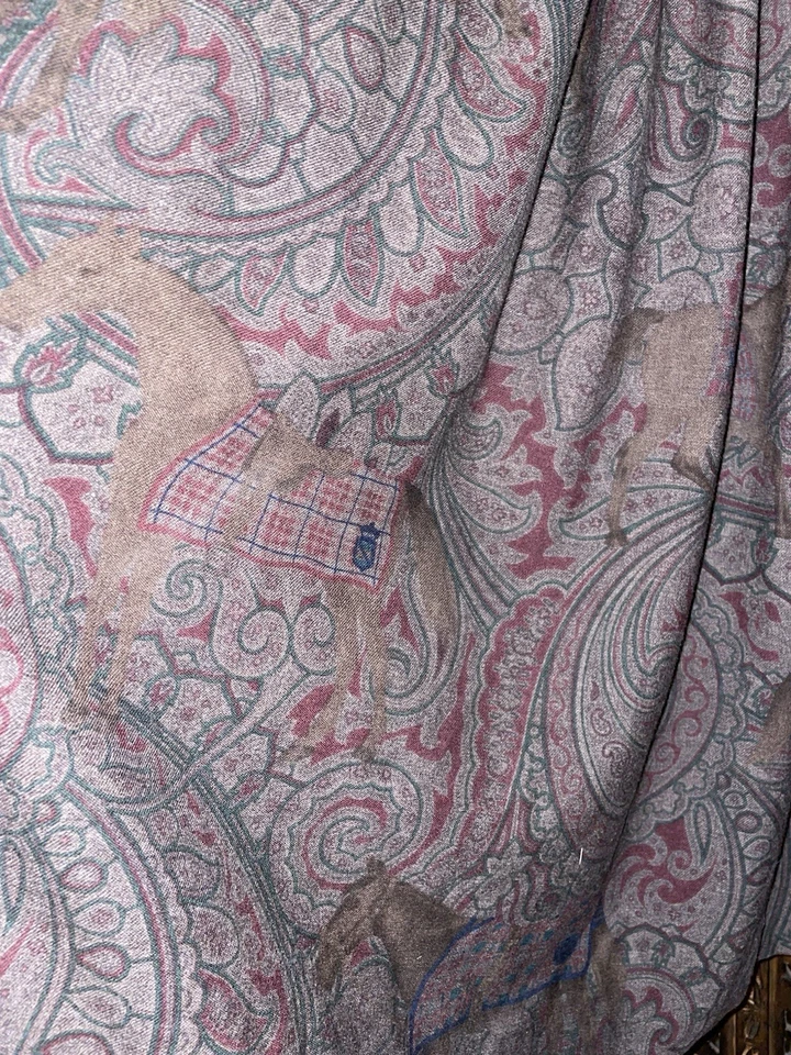 Vintage Ralph Lauren Maxi Skirt Paisley Equestrian Purple Label 100%Wool Size 4 - Image 4 of 4