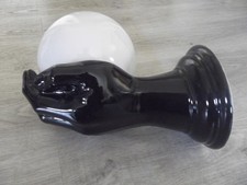 Lampe main céramique et opaline année 70-80 vintage design  décoration meuble XX