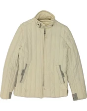 MURPHY & NYE Womens Padded Jacket UK 10 Small Beige AU15
