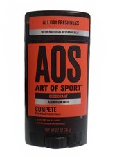 Art of Sport COMPETE Deodorant 2.7oz Energizing Citrus Rare Discontinued AOS