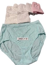 8 Pack Women s Hanes Briefs Size 7/L, Multicolor, New, 100 Cotton