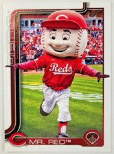 2025 Topps Series 1 Baseball Card ~ Mascots ~ Mr. Red ~ Cincinnatti Reds ~ M-7