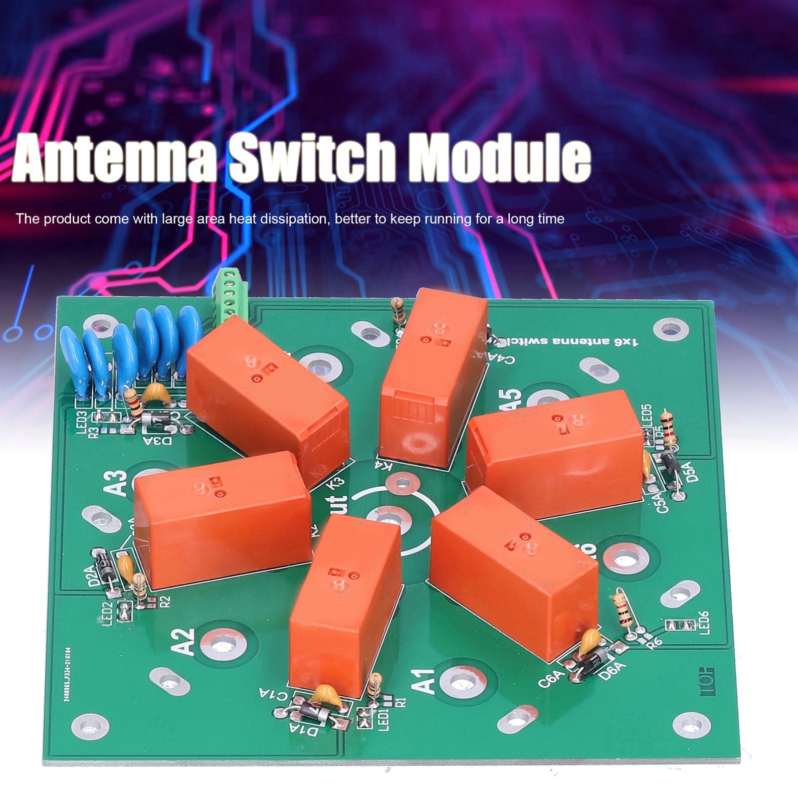 Antenna Switch Module 6:1 Coaxial Remote Finished Product Component 1.8MHz‑60MHz