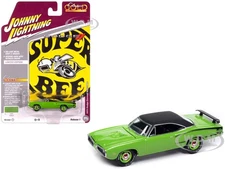 1970 DODGE CORONET SUPER BEE SUBLIME 1/64 BY JOHNNY LIGHTNING JLCG033-JLSP389 A