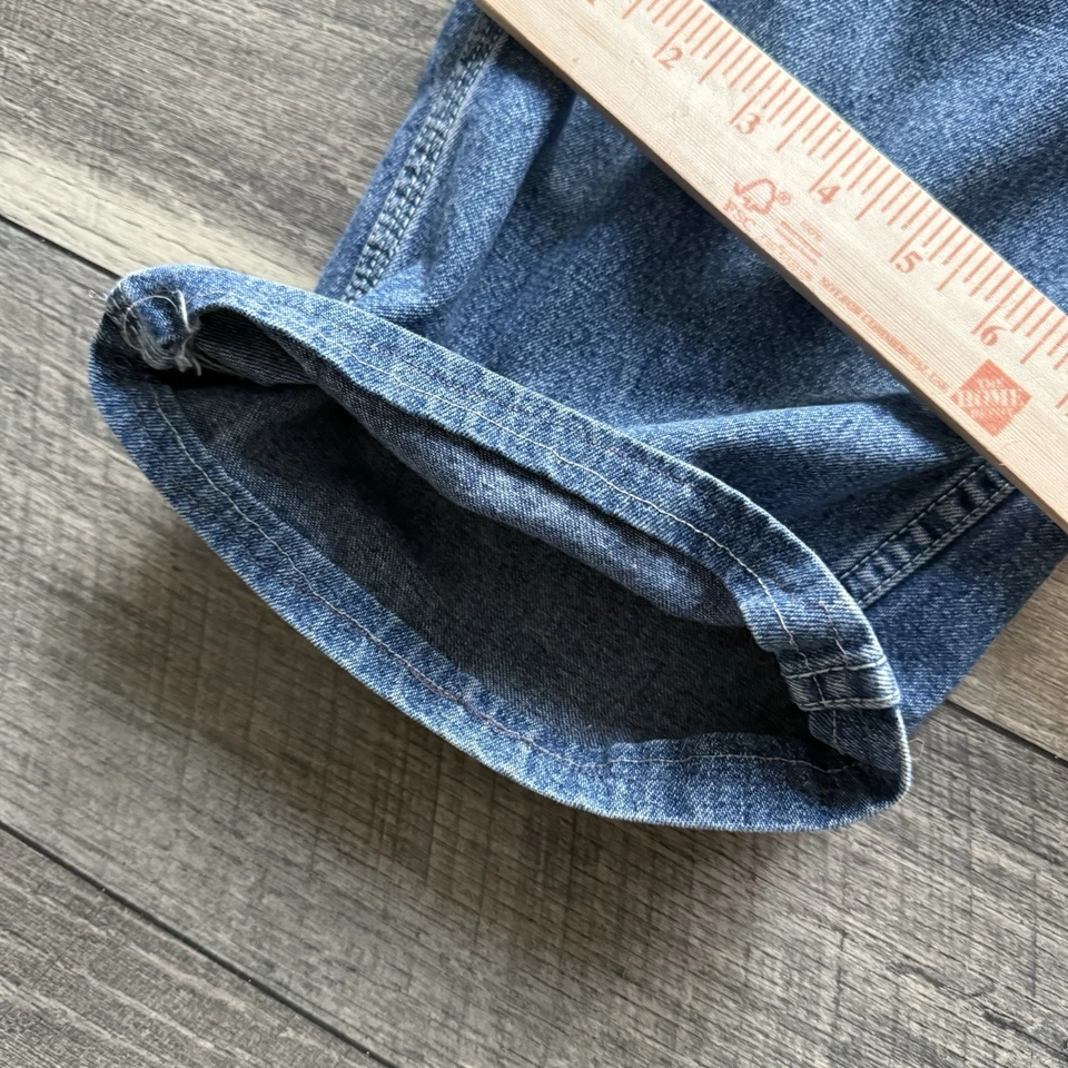 Macacão jeans vintage anos 90 Tommy Jeans Hilfiger babador carpinteiro pequeno hip hop Y2K - Imagem 3 de 4