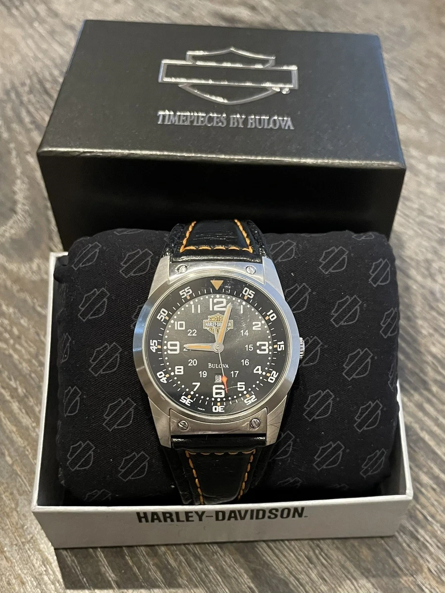 Bulova Harley-Davidson Stainless Steel Band Stainless Steel Case