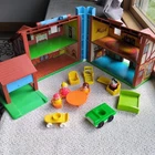 Vintage Little People Fisher Price Play Family House 952 Brown Tudor 1986 Set