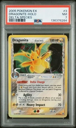 Dragonite #3 - [Graded PSA 7] Delta Species (DS)