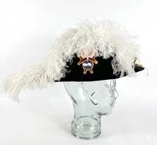 Vintage Knights of Columbus 4th Degree Chapeau De Bras Bicorne Hat Ostrich Sz 7