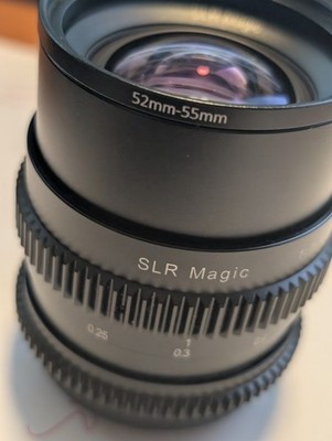 SLR Magic 25mm f/1.4 Cine Lens Sony E Mount   Fast Prime, Excellent Condition! 