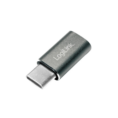 LogiLink USB C Adapter auf Micro USB Buchse silber (1er Softpack)