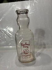 Rose Lawn Cream Top Quart Size Dairy Bottle ACL Neenah/ Menasha Wi