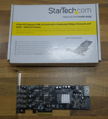 StarTech PEXUSB3S44V 4 Port USB 3.0 Karte (4 dedizierte Kanälle) PCI mit OVP