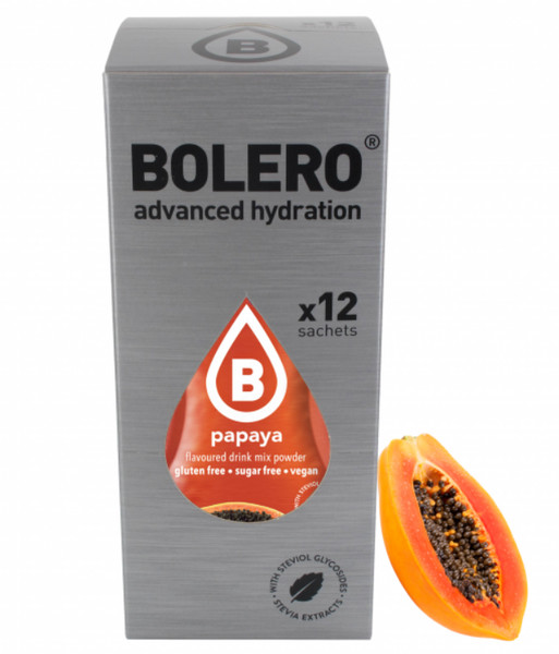 Bolero Papaya Bebida en Polvo sin Azúcar 12x9 g con Stevia