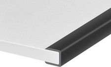 Rubber Edge Trim, Self-Adhesive U Channel Fit 1/2"- L10', Black
