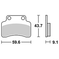 Generic Soho 125 BremsbeläGe SBS HM 2006-2011