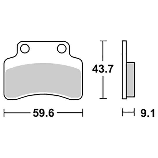 Generic Soho 125 BremsbeläGe SBS HM 2006-2011-image