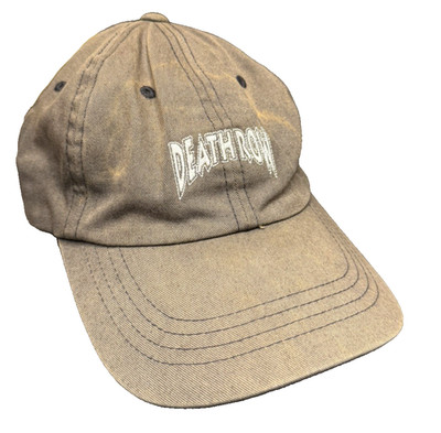 Death Row Records x The Hundreds Dad Hat Y2K Streetwear Hip Hop Black Cap