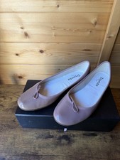 Repetto Paris Cendrillon Balet Flats In Pink Beige Patent Leather Size 7 Uk