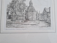 Radierung von J. Schulze Bad Godesberger - Mehlem, Kapelle