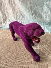 Vintage He-Man MOTU Panthor Figure ? 1983 Mattel Flocked Purple Tiger