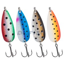 8Pcs Fishing Spoons Metal Lure Kit Colorful Casting Hard Spinner Baits Saltwater