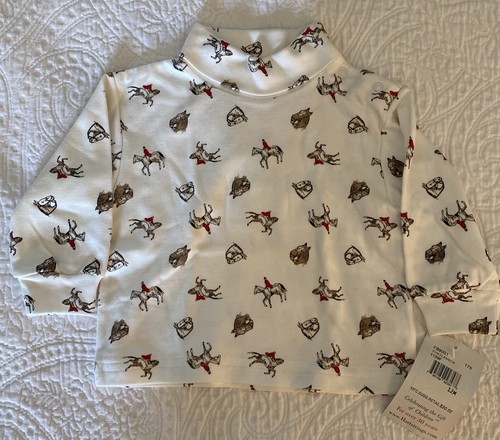 Hartstrings Jungen Mädchen Pferd Reitsport Seite Druckknopf Rollkragen Shirt 12 Monate Foxhunt