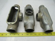 Appleton 1-1/2" T Form 35 1-1/2" Ports Unilet Conduit Body Lot of 3