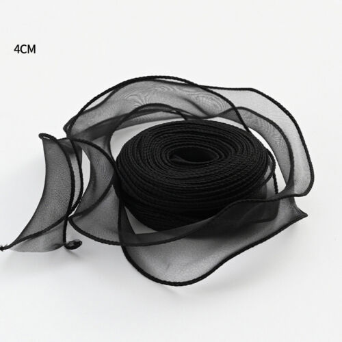 10Yards Ruffle Mesh Ribbon Trim Tape Tulle Edging DIY Packaging Bouquet Material - Picture 5 of 7