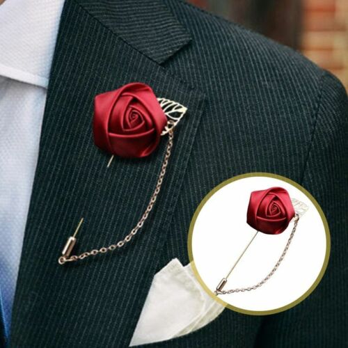Rose Blume Mode Brosche Pin On Blazer Anzug Revers für Hochzeit Party Schmuck  - Bild 1 von 22