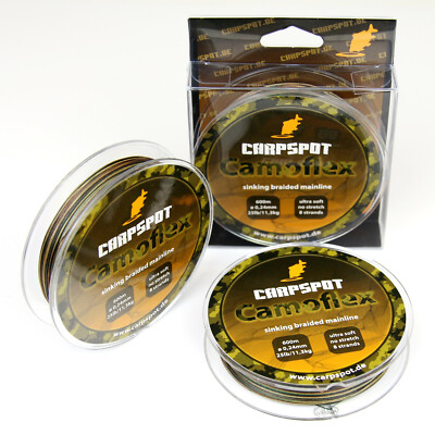 Carpspot Camoflex - sinkende 8-fach geflochtene Karpfenschnur - sinking braid
