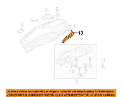 FORD OEM 2008 E-150 Instrument Panel Components-Lower Trim Panel 7C2Z1504459AA