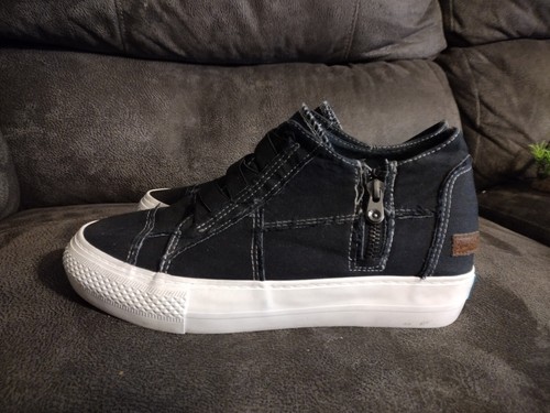 Blowfish Malibu Mamba Wedge Slip On Sneaker Women's Size 9.5 Black | eBay