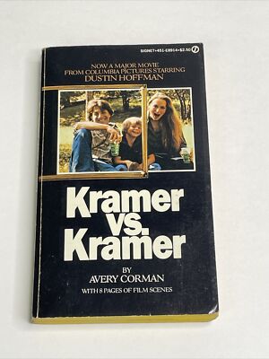 Kramer vs Kramer 1978 Paperback by Avery Corman Movie Tie In