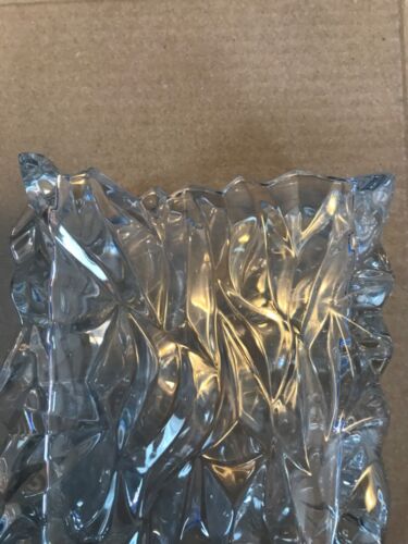 Rosenthal Studio-line Vase Glass Crystal Crumpled Bag Germany - Picture 2 of 9